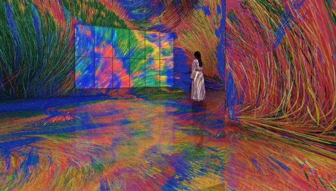 teamLab, Order in Chaos, 2026, interactive installation, computer generated image.